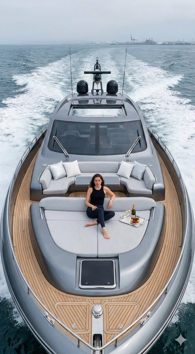 Luxury Yacht Lifestyle Photography with Ana de Armas — example 1