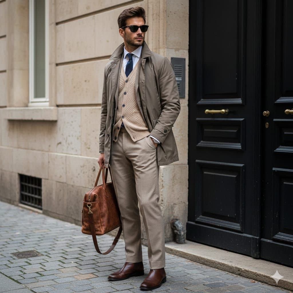 Stylish European Street Portrait — example 1