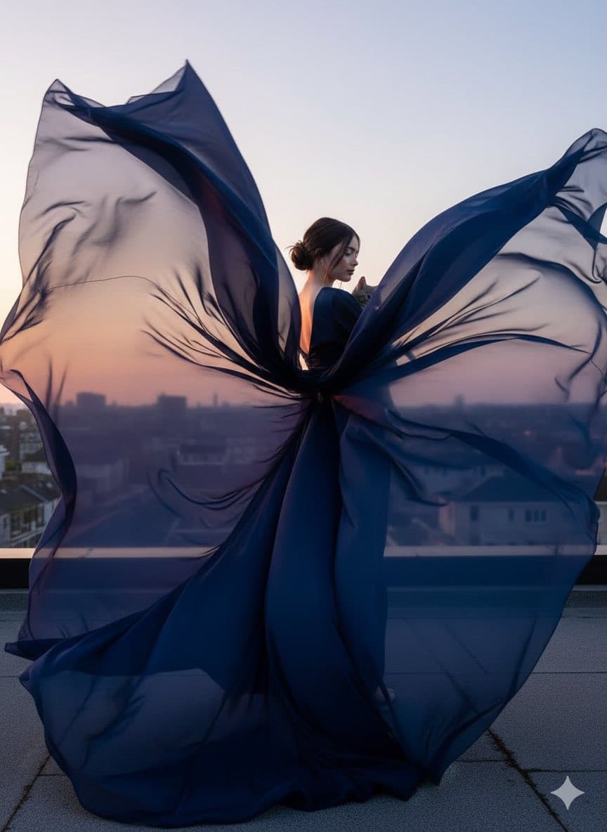 High-Fashion Cinematic Motion Shot — example 1
