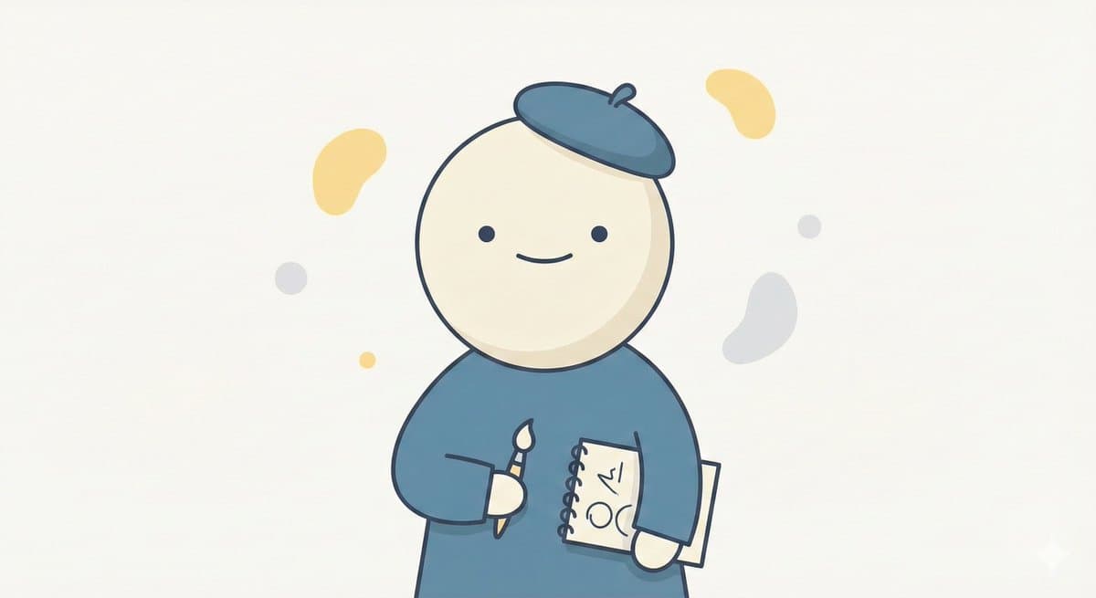 Minimal Character Illustration Template — example 1