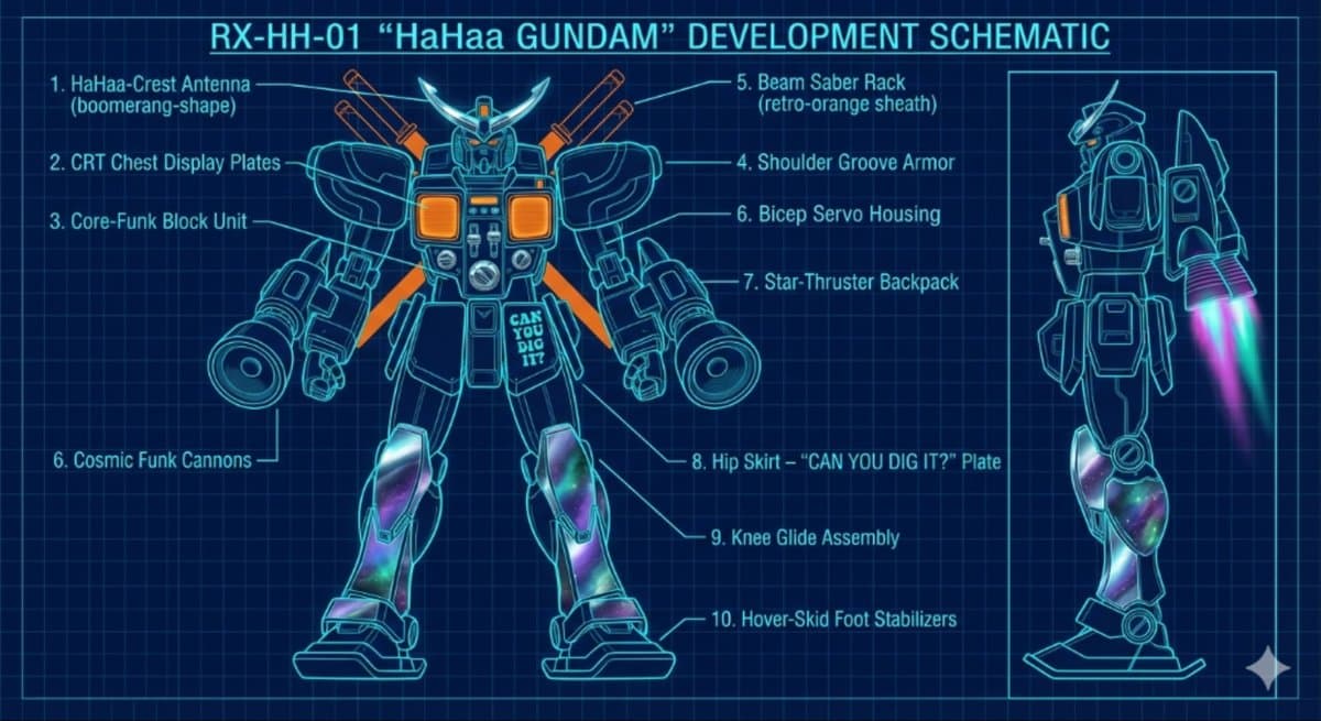 HaHaa Gundam blueprint concept — example 1