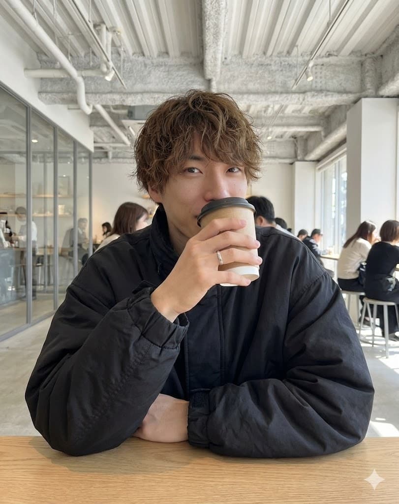 Cafe date POV profile photo prompt for Nano Banana Pro — example 1