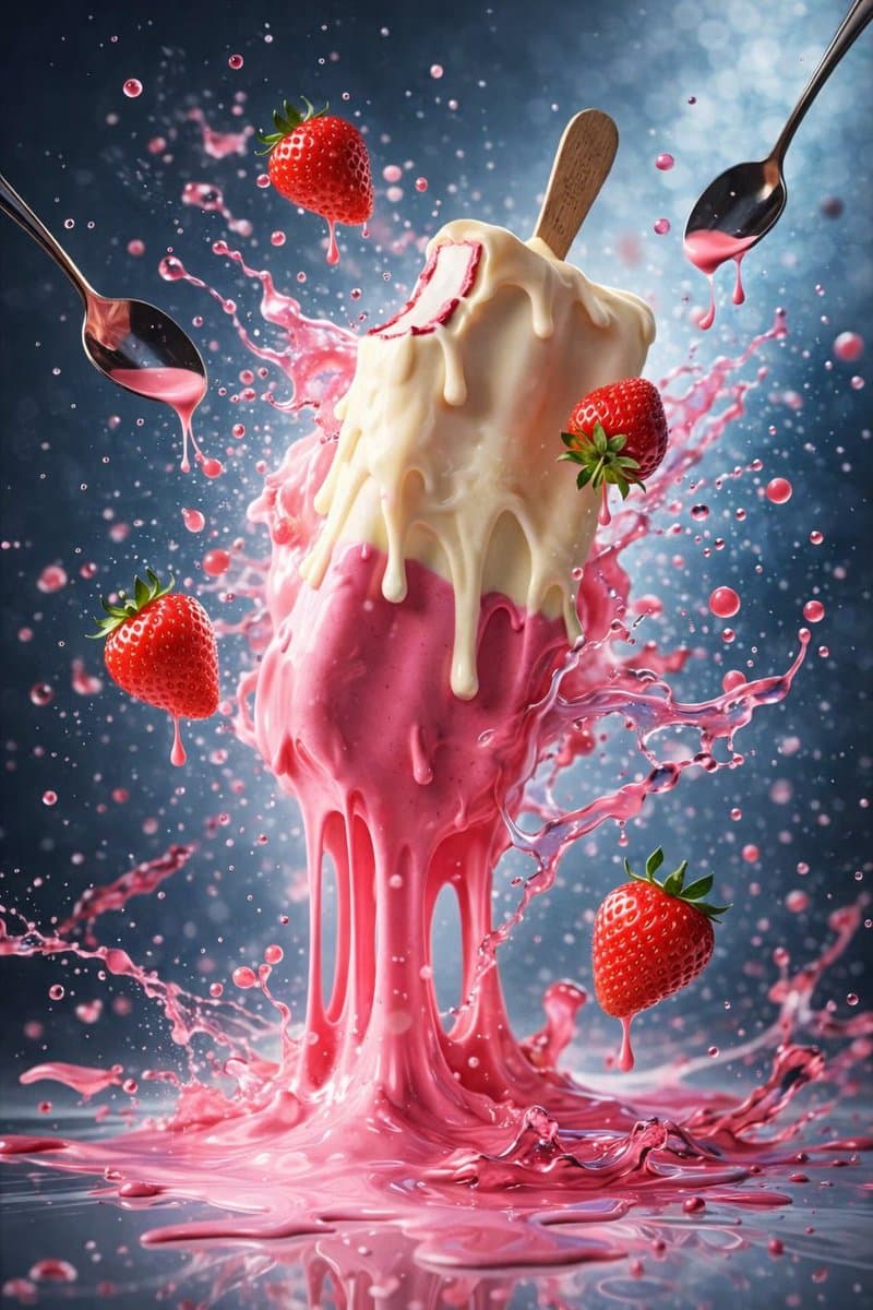 Hyper-Realistic Ice Cream Dessert Photography Prompt — example 1