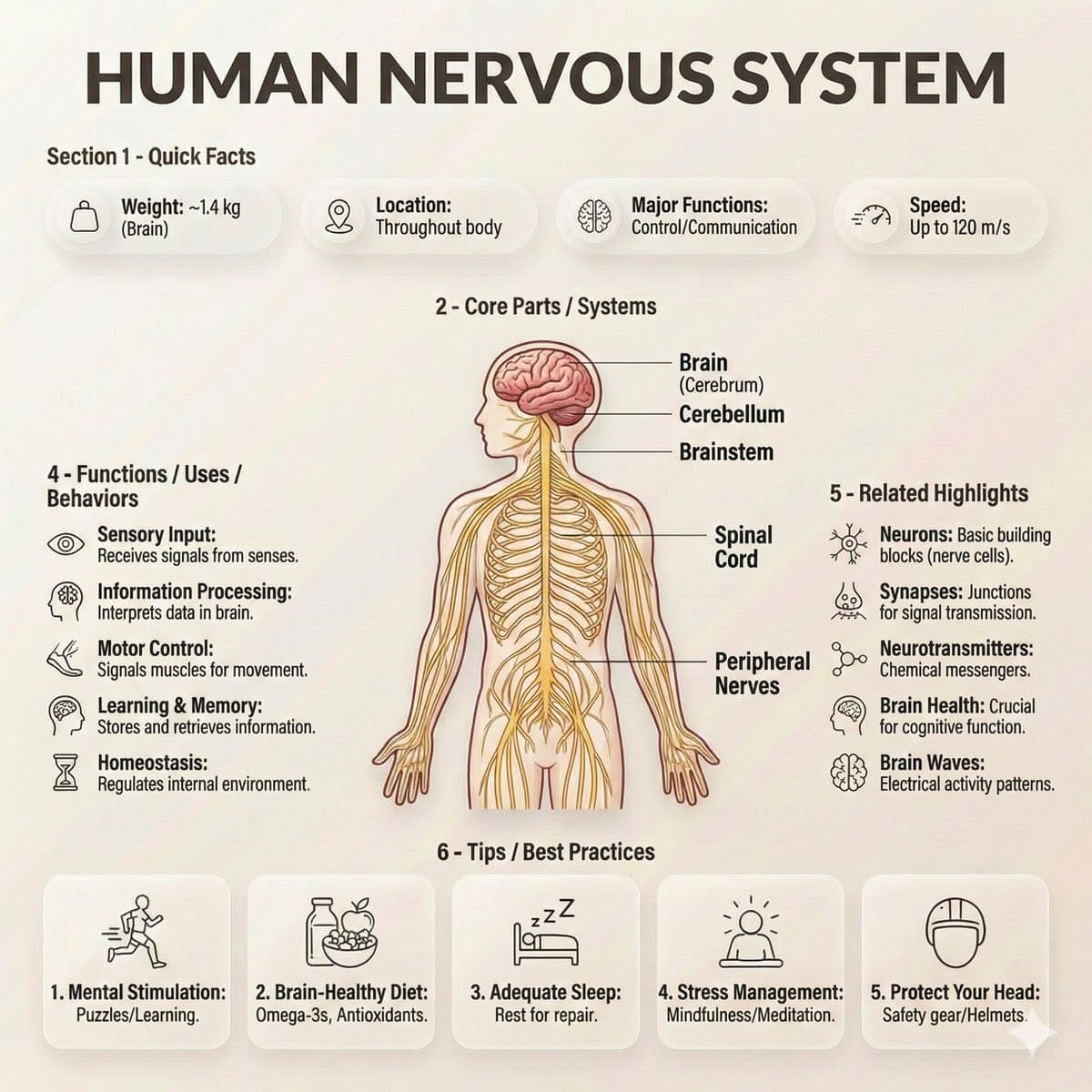 Ultra-Clean Anatomy Infographic Prompt — example 2