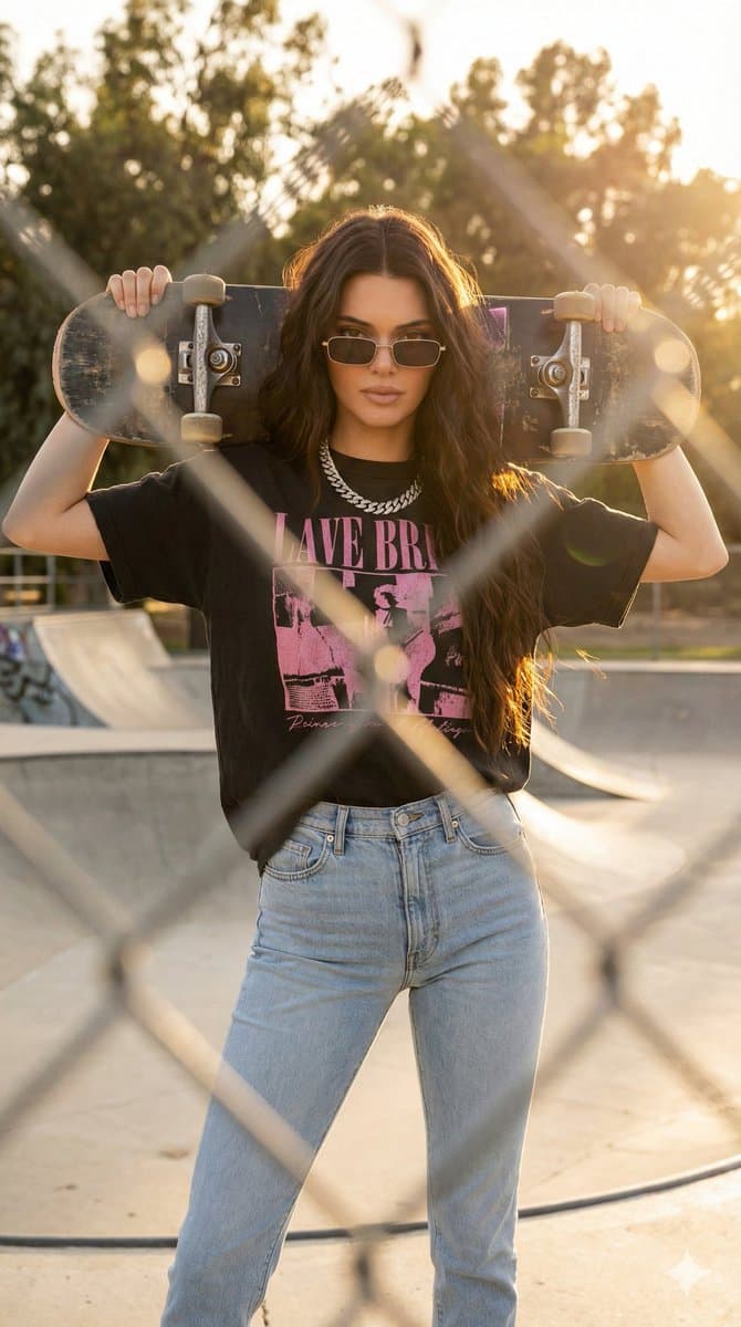 Alternative Skater Aesthetic Portrait Prompt — example 2