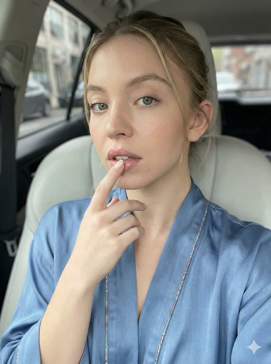 Ultra-Photorealistic Intimate Car Selfie Portrait — example 1