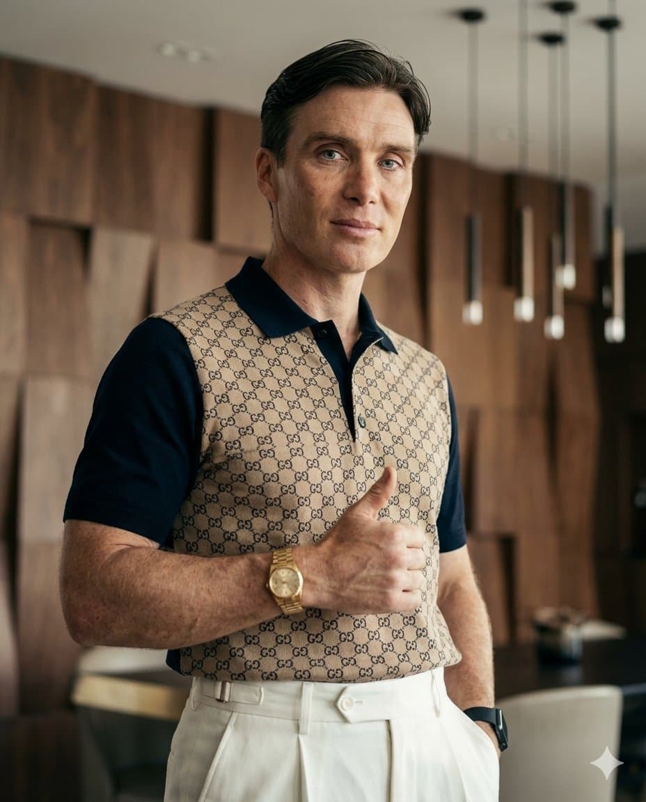 Cillian Murphy as Cristiano Ronaldo Editorial Portrait — example 1
