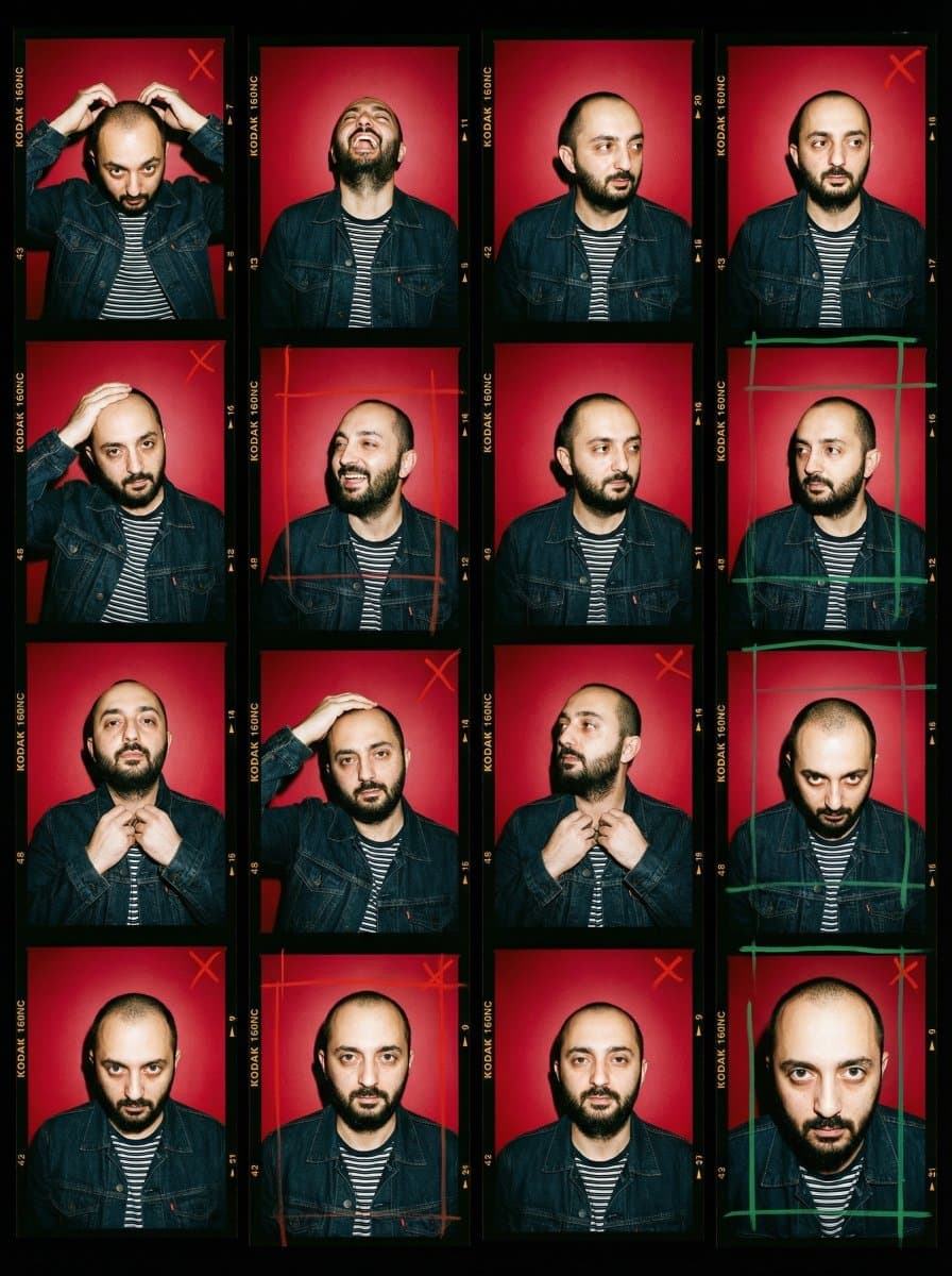 2000s Analog Film Contact Sheet Portrait Prompt — example 1