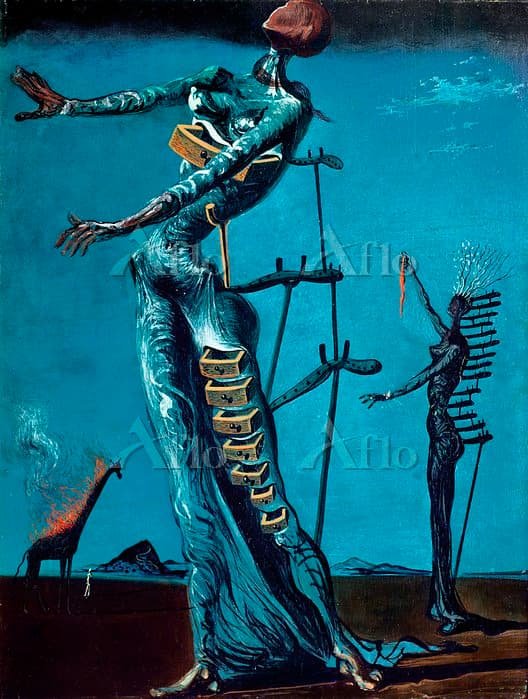 Image Style Transfer Prompt: Viking to Dali's 'Burning Giraffe' Style — example 2