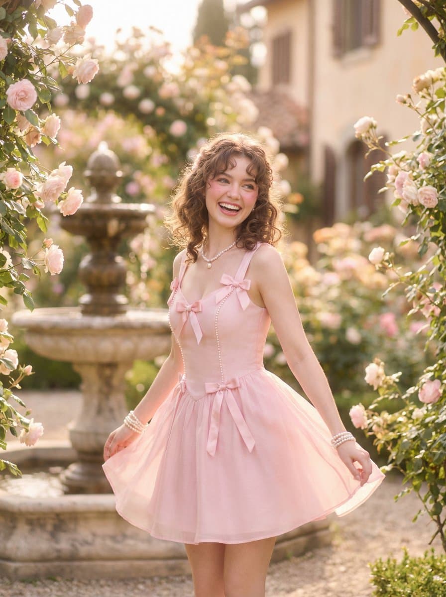 Coquette Pink Fashion Editorial — example 2