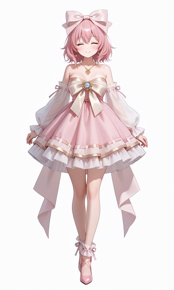 Cute Ribbon Coordinate Fashion Prompt — example 1