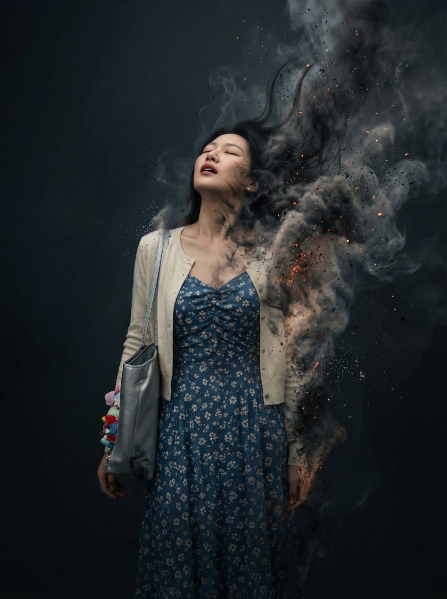 8K Photorealistic Disintegration Effect — example 3