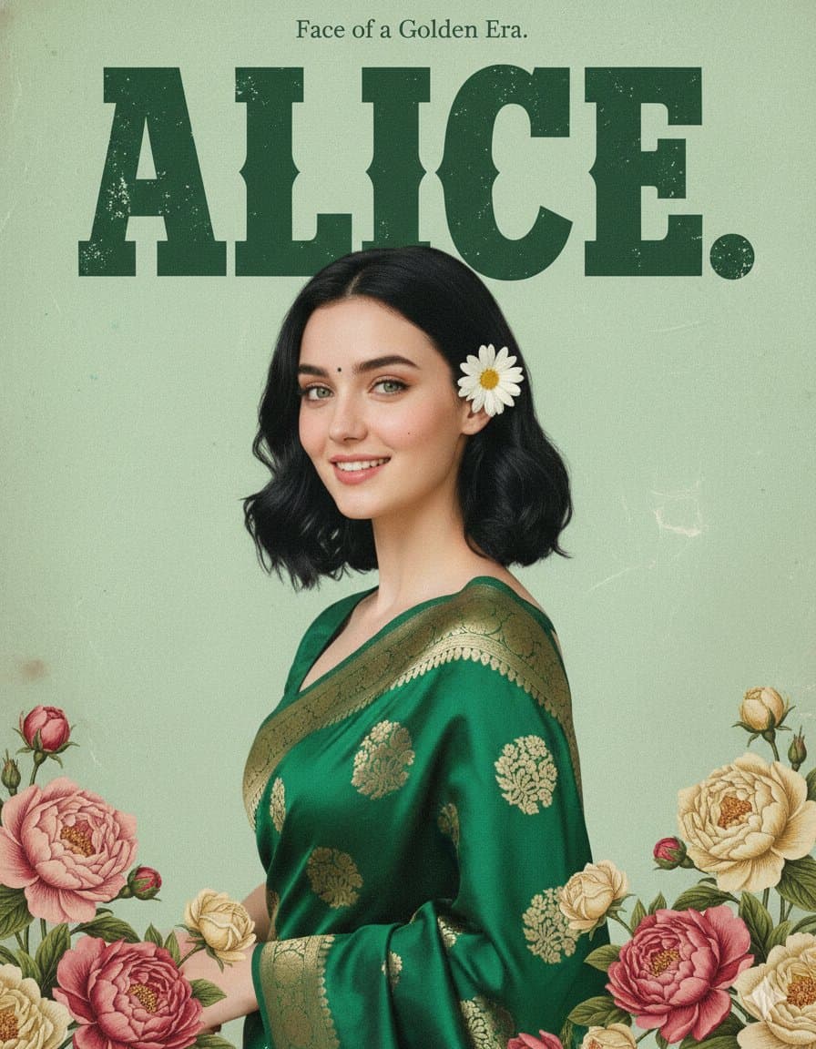 Retro and Modern Name Poster Prompts — example 1