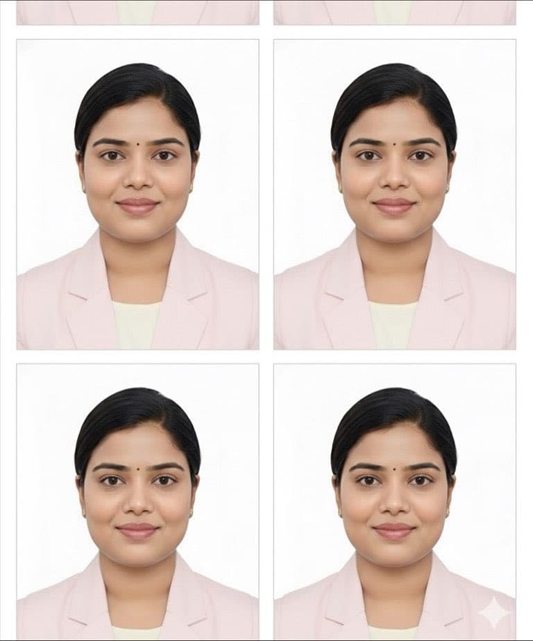 Passport Photo Grid Generation — example 1