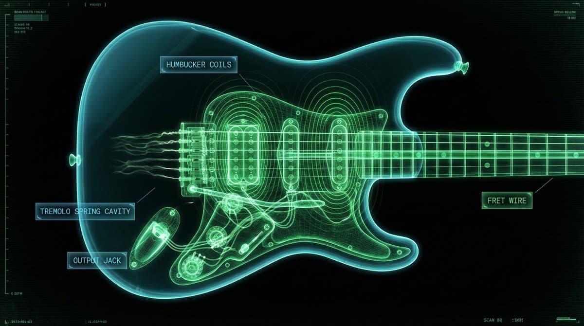 Neon X-Ray Photorealistic Scan — example 1