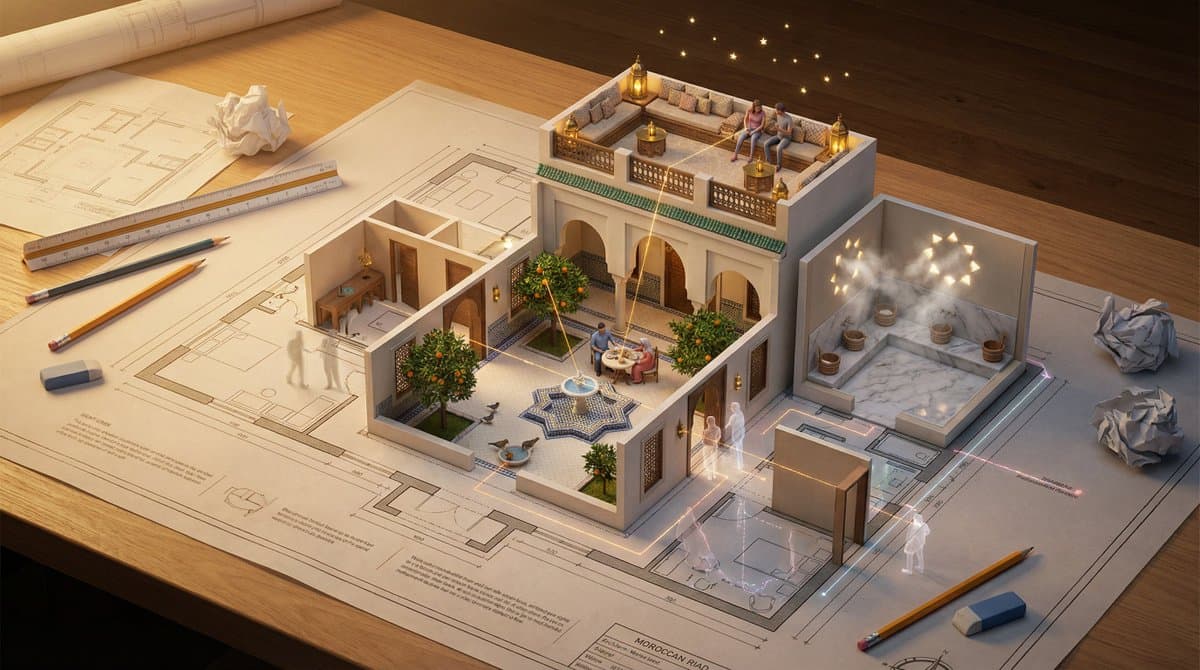 Architectural Floor Plan as Miniature World