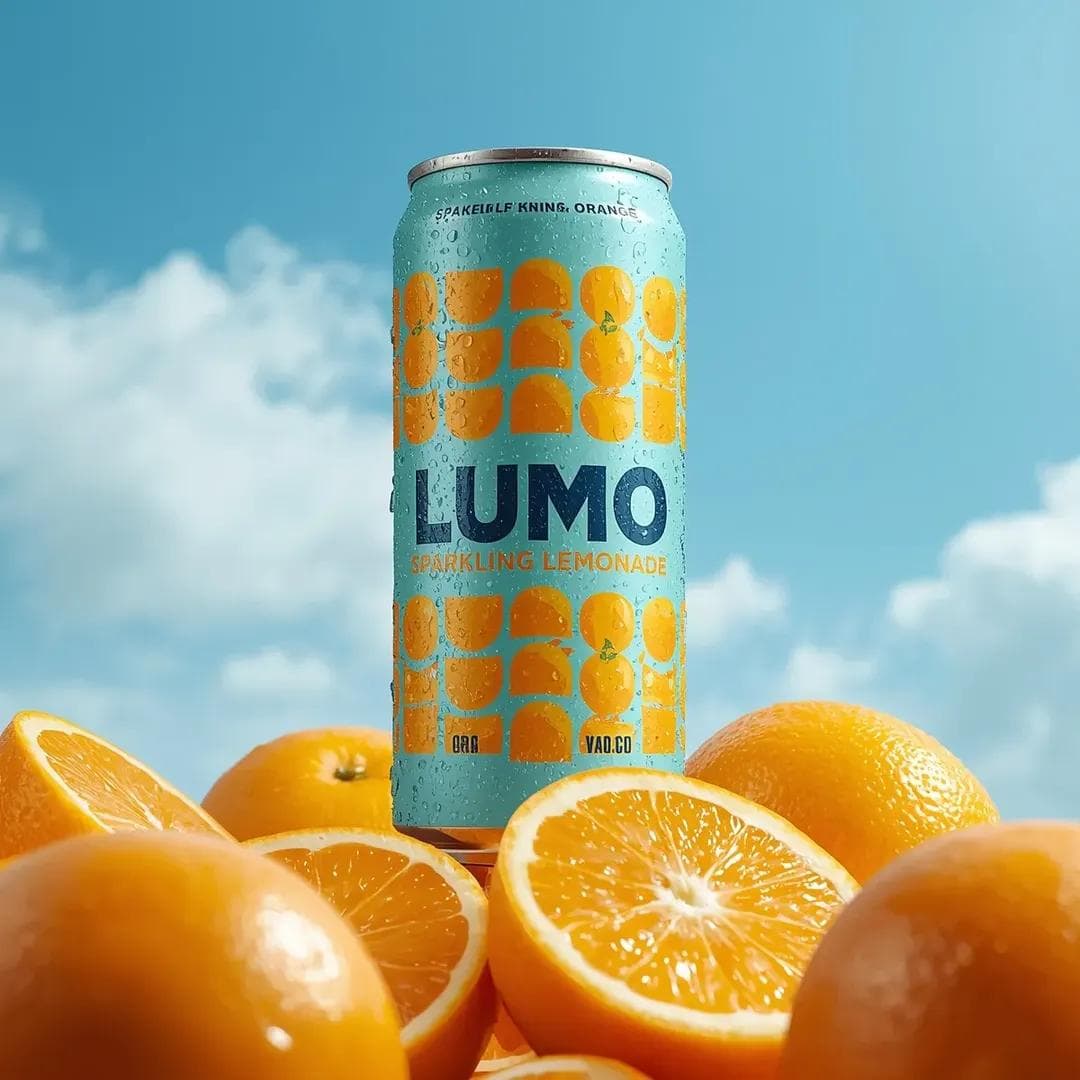 Ultra-Realistic Beverage Advertising Photography (LUMO Soda)