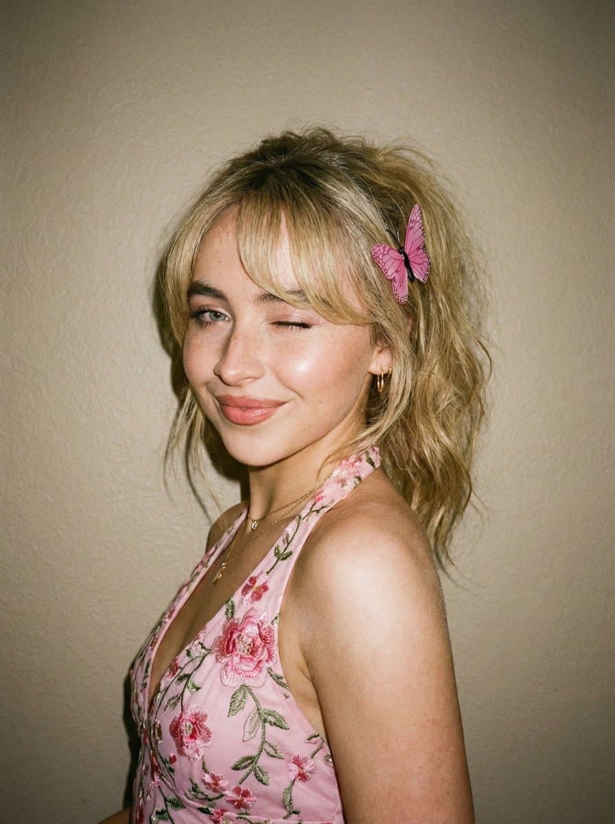 Soft Flash Portrait with Coquette Aesthetic
