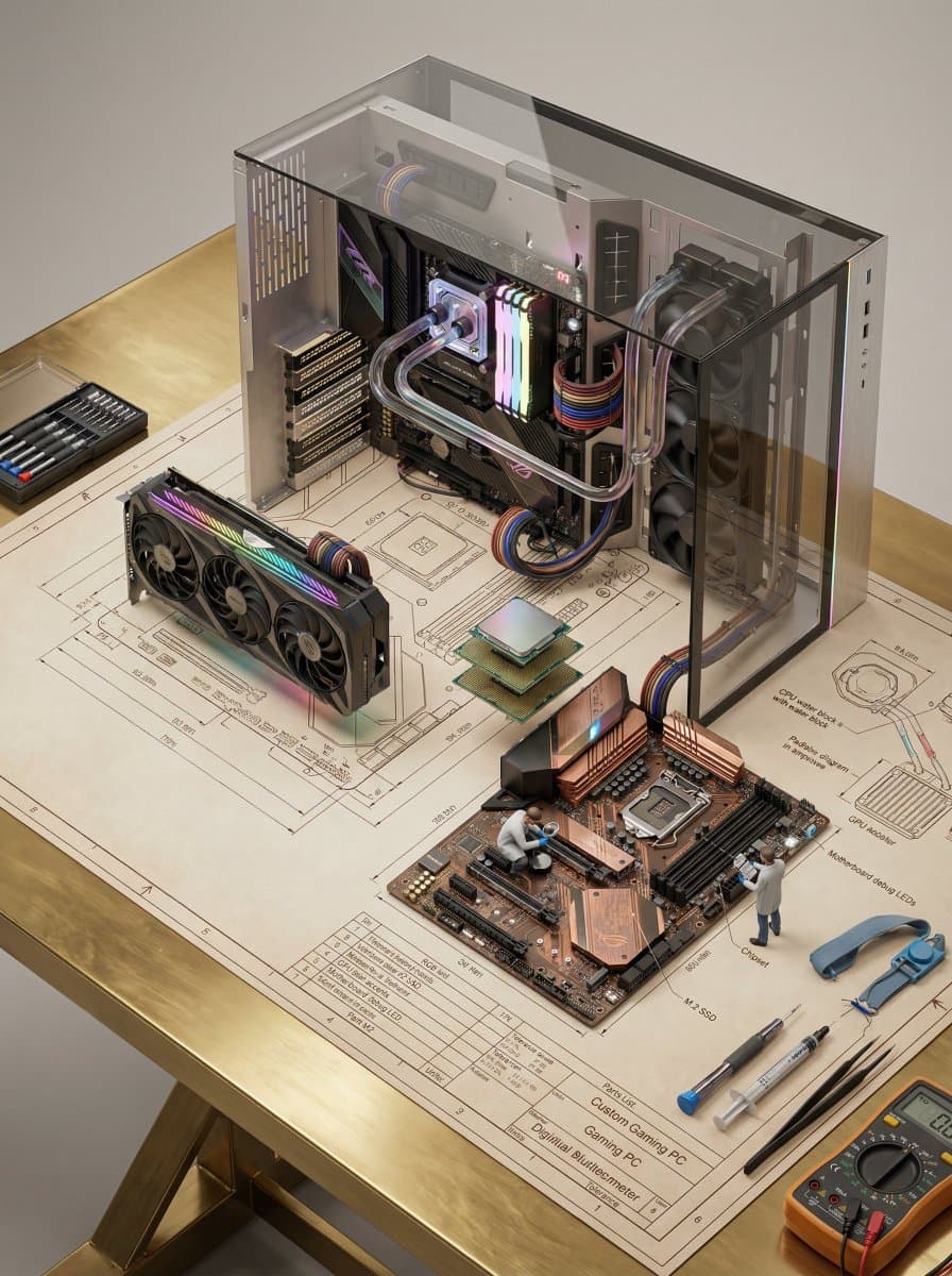 Technical Blueprint of an AI GPU Cluster