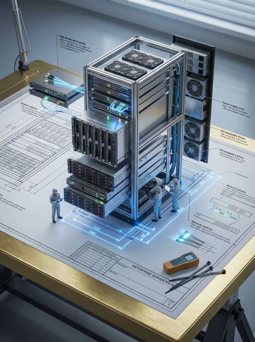 Technical Blueprint of an AI GPU Cluster — example 2