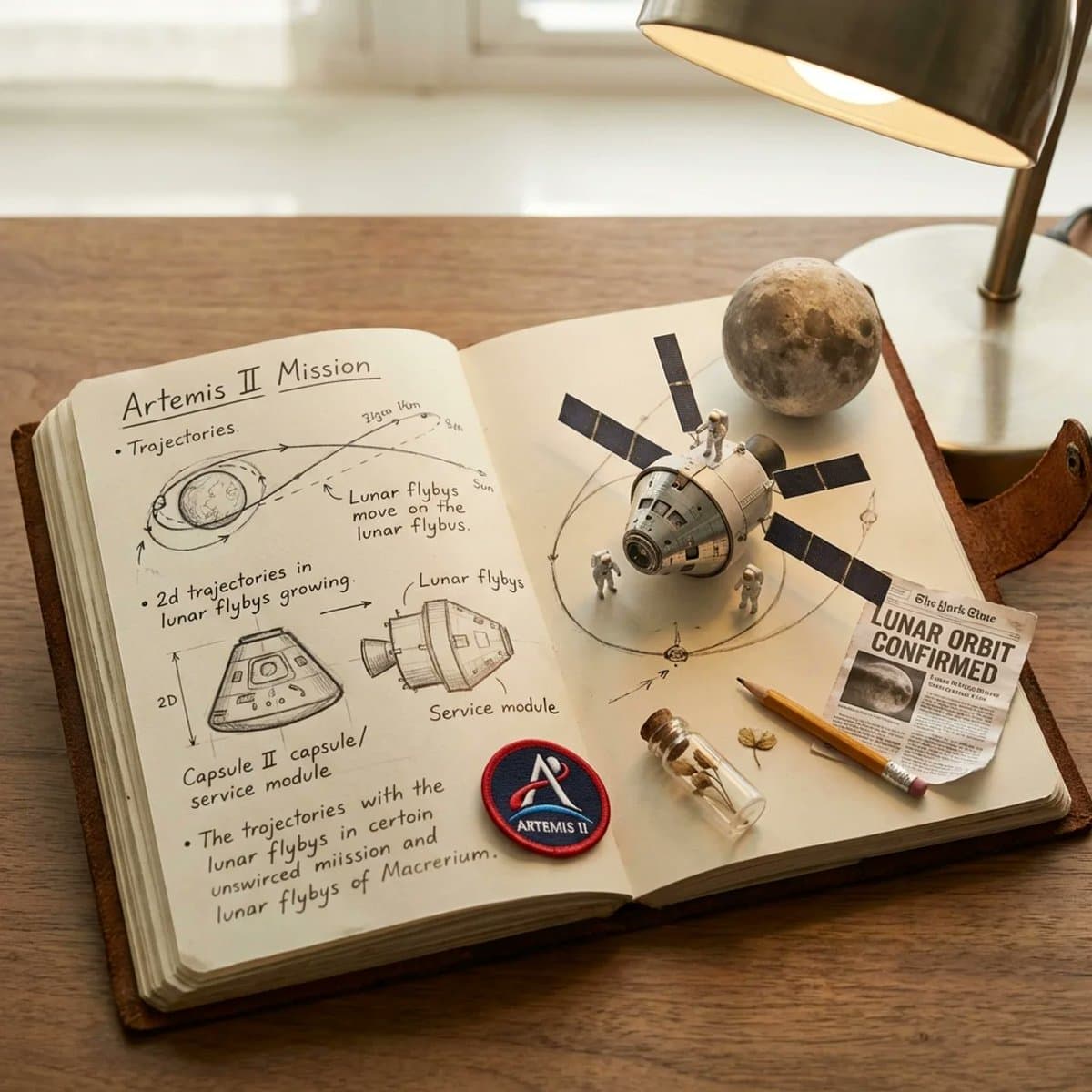 Artemis II Mission Journal Diorama — example 2