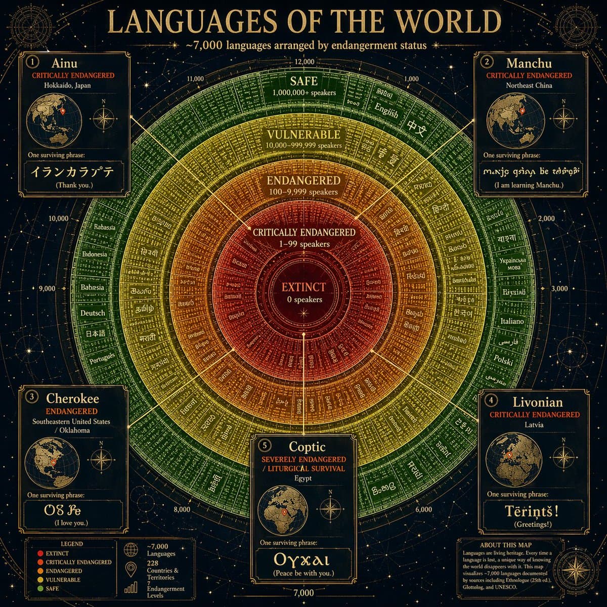 Circular Language Infographic