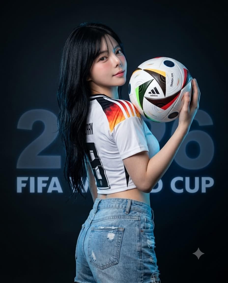 Asian Woman World Cup Portrait